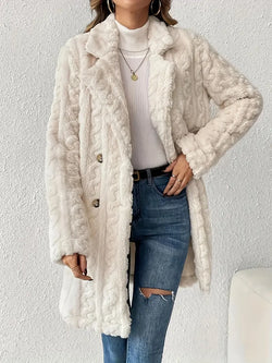 Clara Teddy Coat – Cozy Elegance for Winter