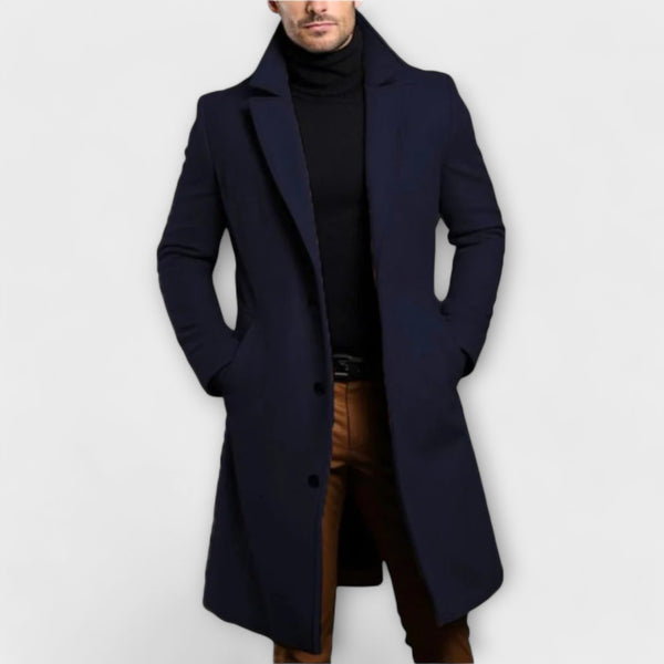 Phil - Winter Long Trench Coat For Men