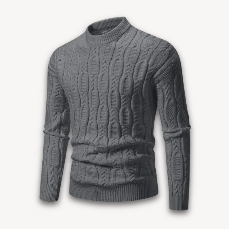 Soft Cable Knit Crewneck Sweater