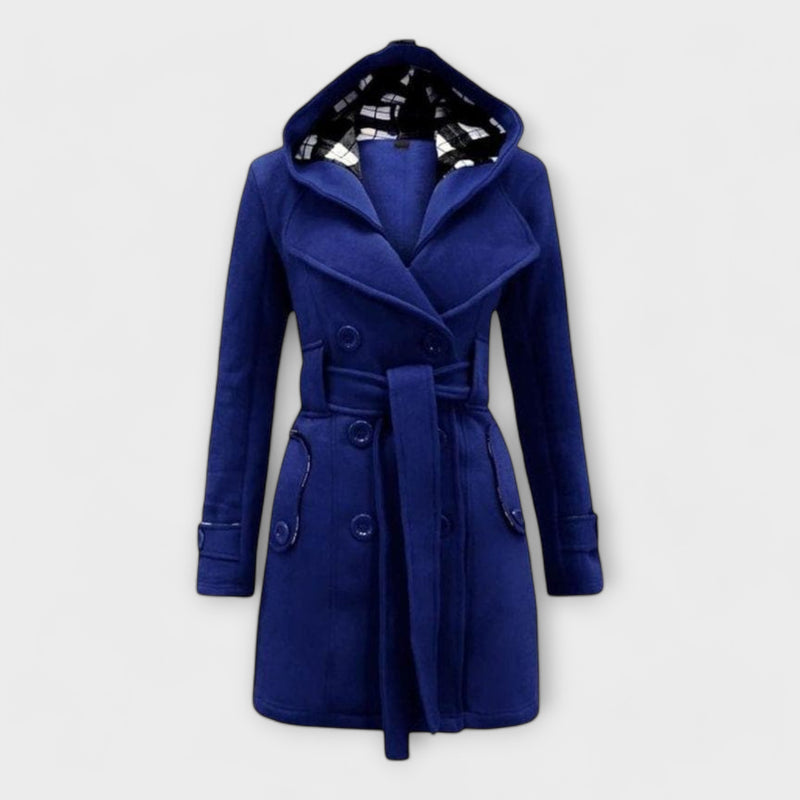 Elowen Hooded Belted Winter Coat