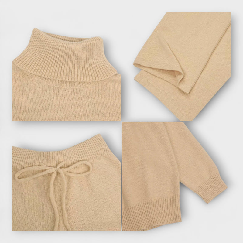 Emilia | Elegant Two-Piece Set with Turtleneck Sweater