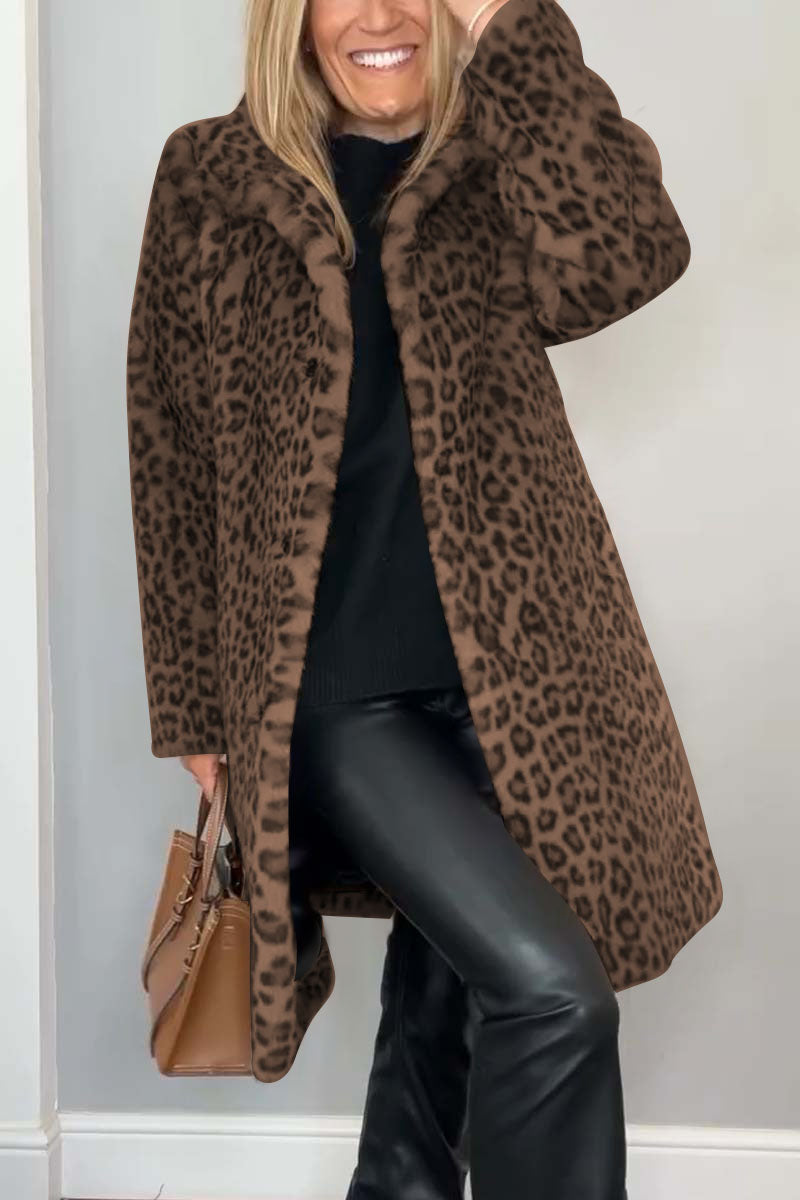 Amara Leopard Print Coat