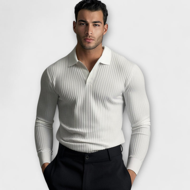 Windsor | Men’s Open Collar Knit Shirt