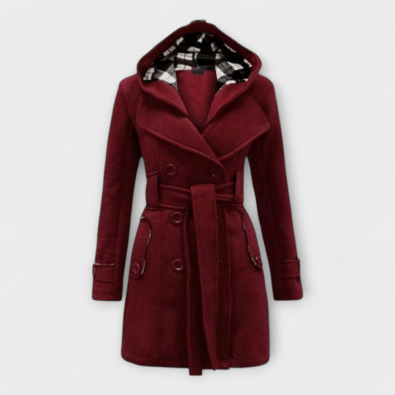 Elowen Hooded Belted Winter Coat