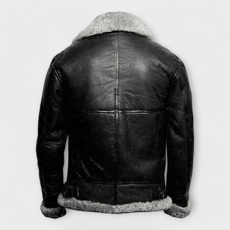 Leon Vegan Leather Winter Jacket