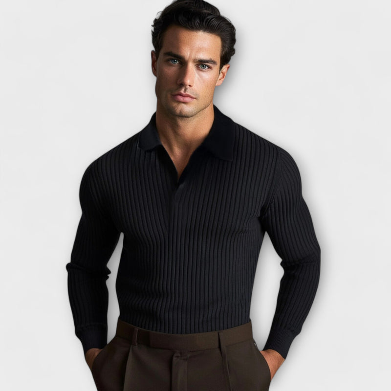 Windsor | Men’s Open Collar Knit Shirt