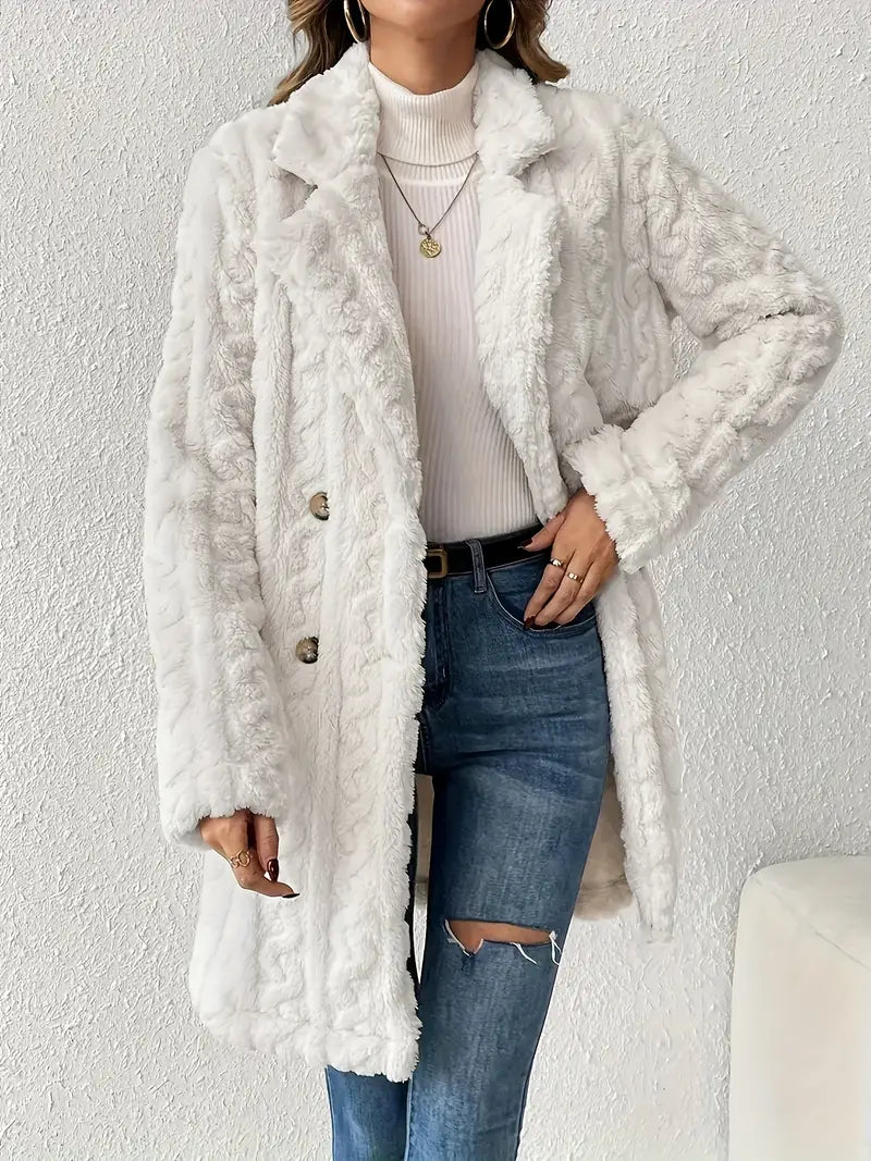 Clara Teddy Coat – Cozy Elegance for Winter