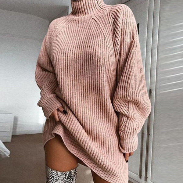 Amelia - Turtleneck Sweater Dress