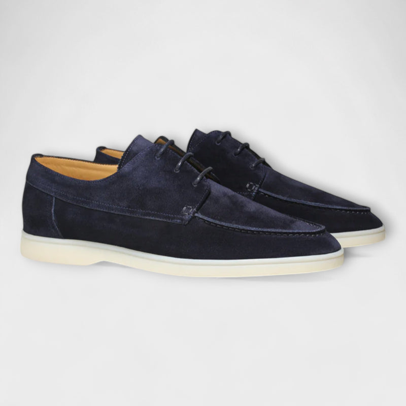 Men's Suede Loafers With Laces