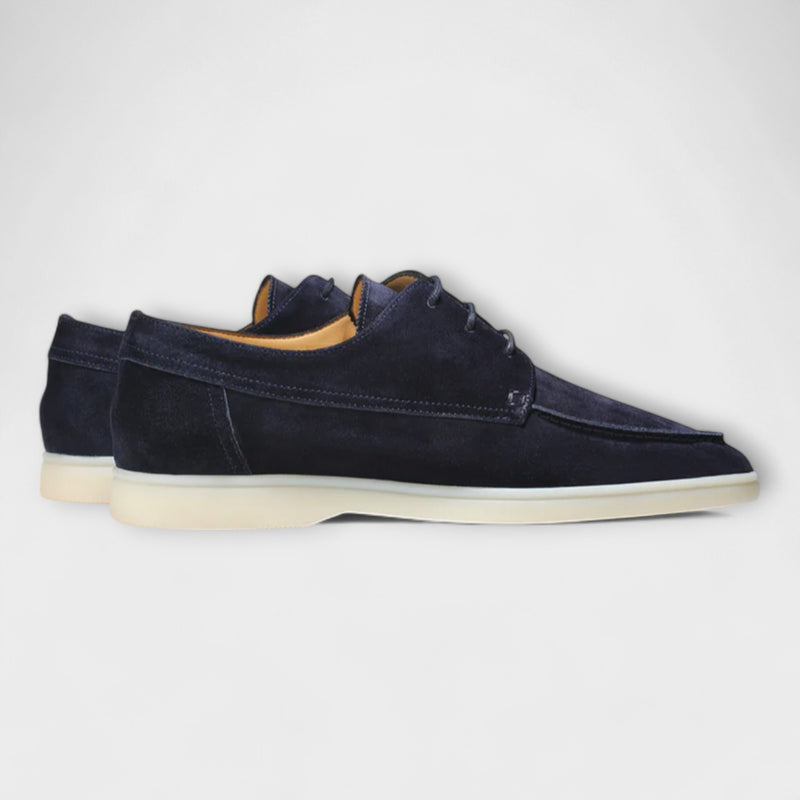 Men's Suede Loafers With Laces