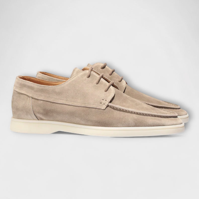 Men's Suede Loafers With Laces