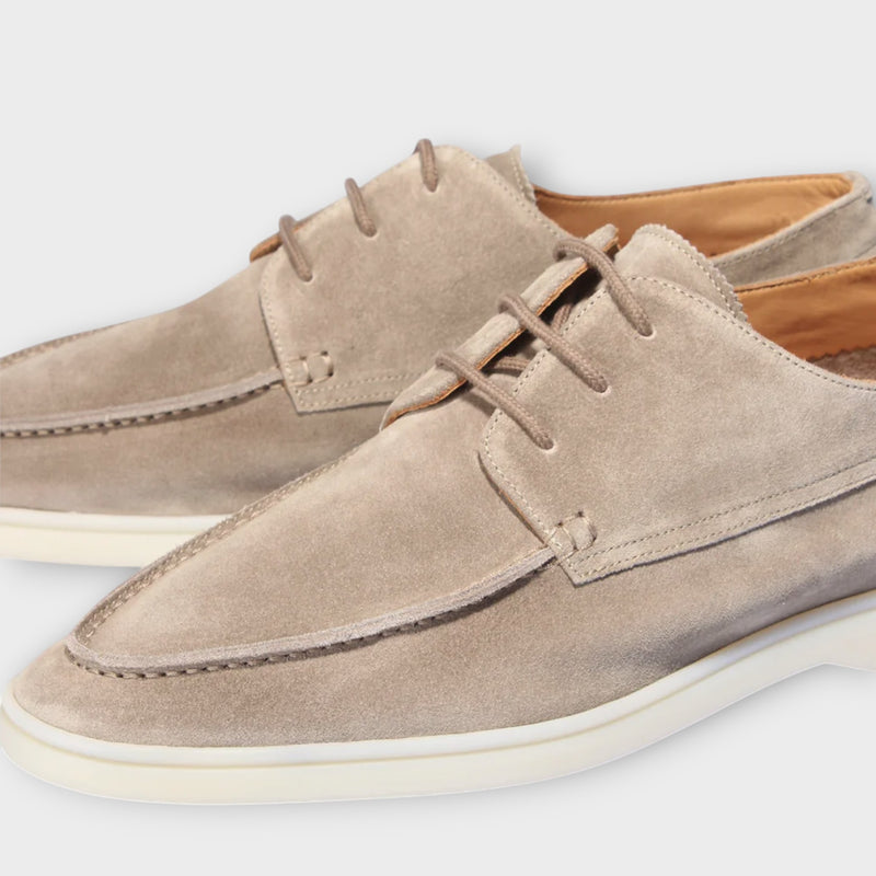 Men's Suede Loafers With Laces