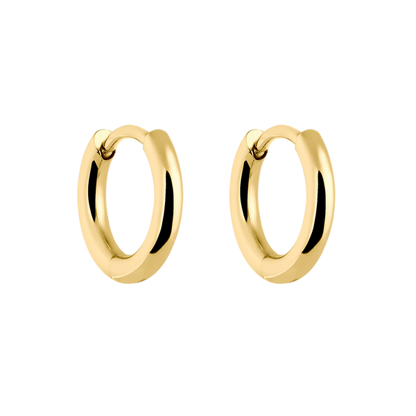 Everyday Gold Hoop Earrings - 0.39"