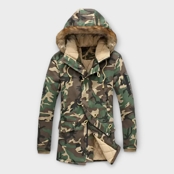 Timberline Camouflage Fur Collar Jacket