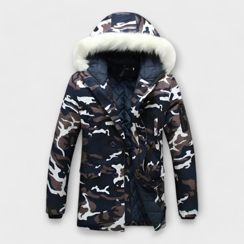 Timberline Camouflage Fur Collar Jacket