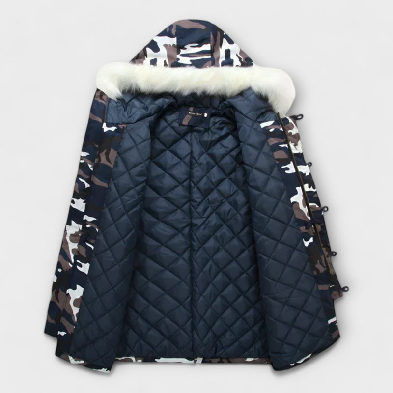 Timberline Camouflage Fur Collar Jacket