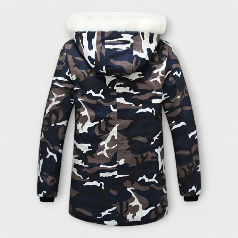 Timberline Camouflage Fur Collar Jacket