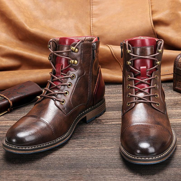 Luca Handcrafted Leather Oxford Boots