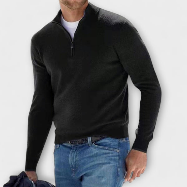 Marlowe - Cashmere Half Zip Sweater