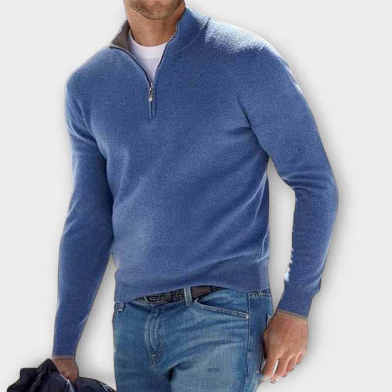 Marlowe - Cashmere Half Zip Sweater