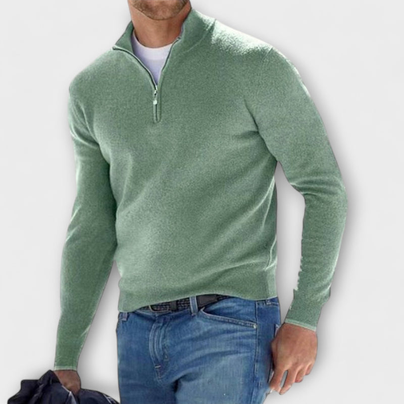 Marlowe - Cashmere Half Zip Sweater