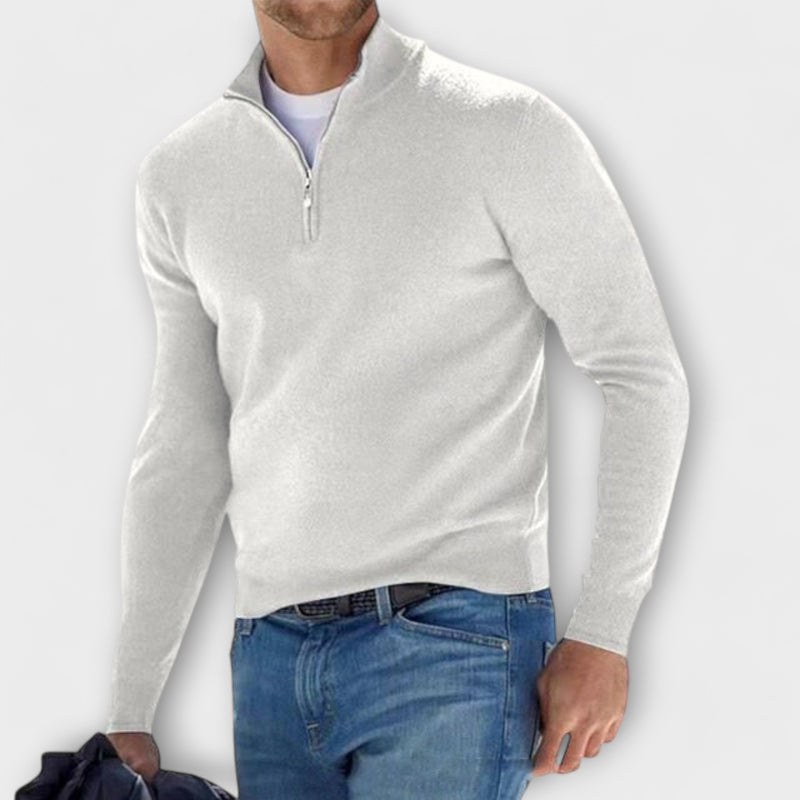 Marlowe - Cashmere Half Zip Sweater