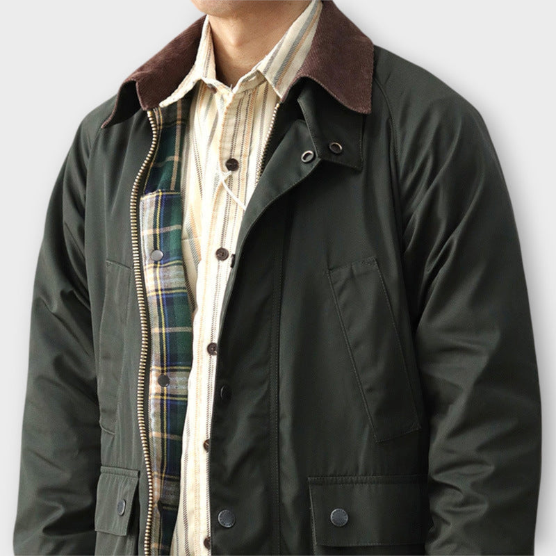 Lennard | Elegant Weather-Resistant Jacket with Cord Collar