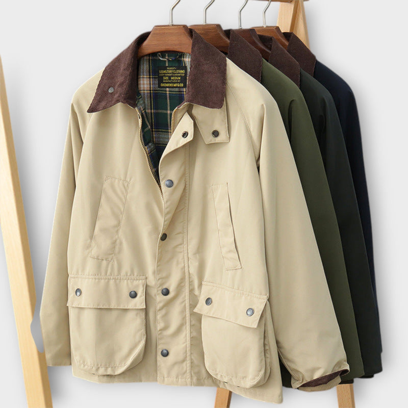 Lennard | Elegant Weather-Resistant Jacket with Cord Collar