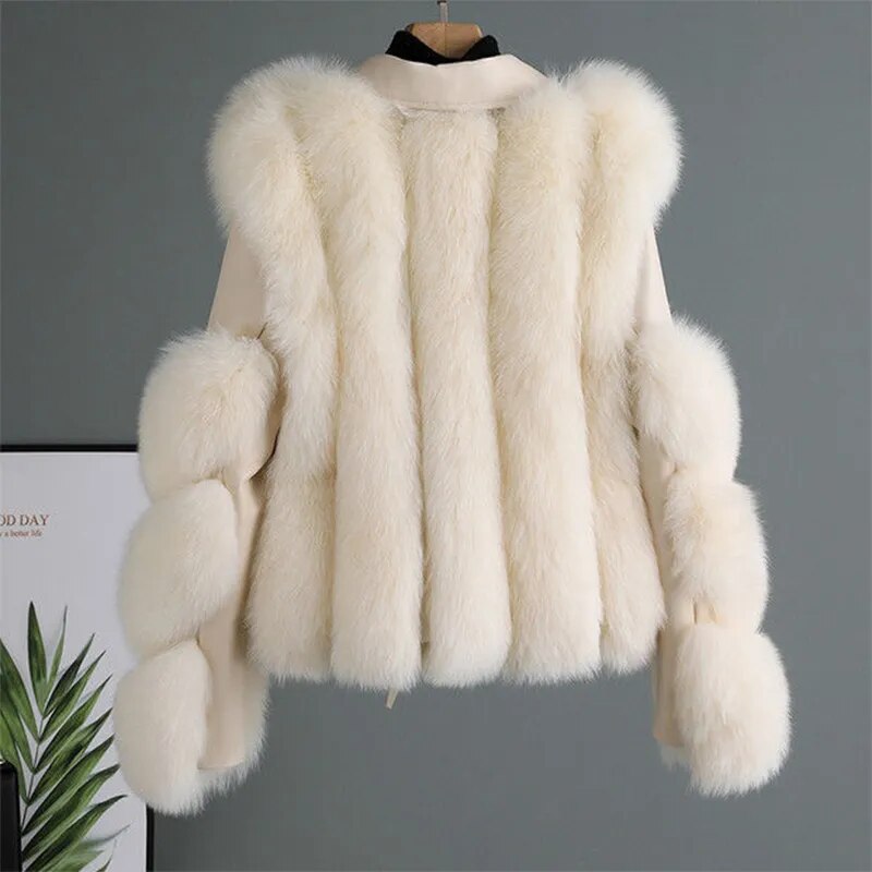 Ava Luxury Faux Fur Leather Jacket