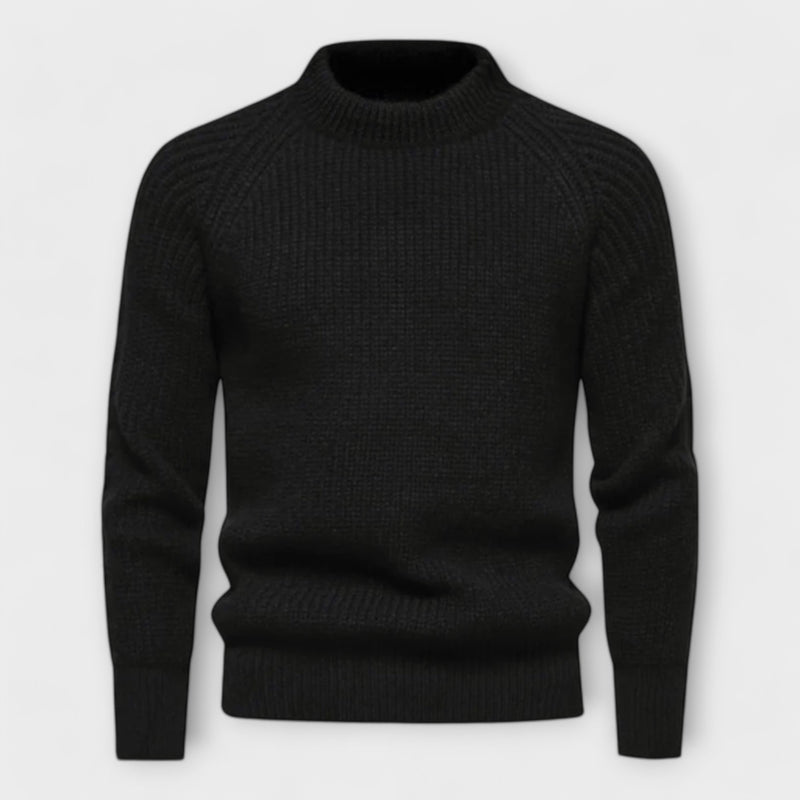 Telford Round Neck Jacquard Sweater