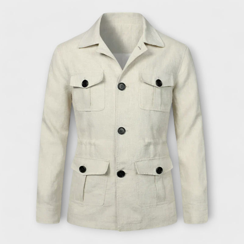 Whitby Multi Pockets Linen Jacket