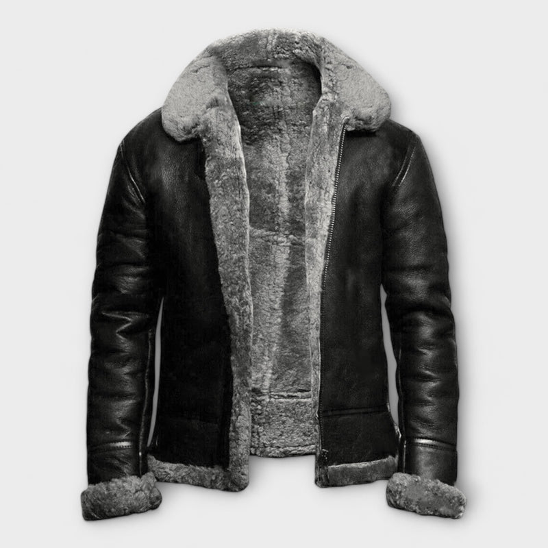 Leon Vegan Leather Winter Jacket