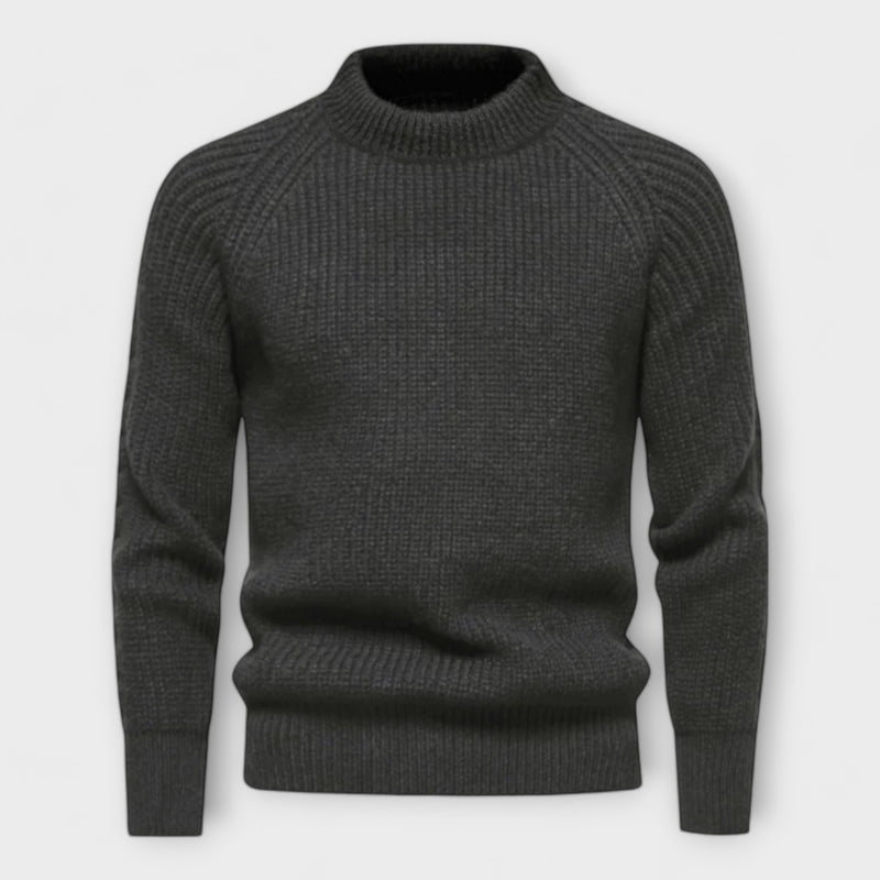 Telford Round Neck Jacquard Sweater