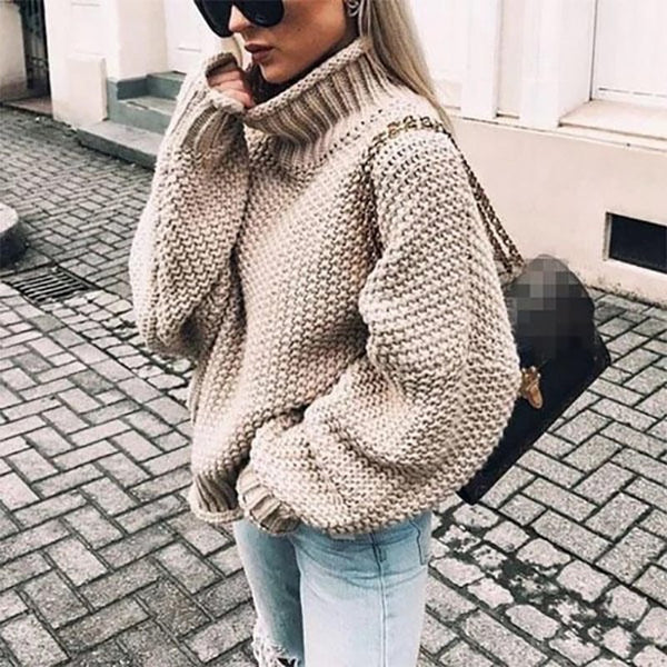 Sienna - Chunky Knit Turtleneck Sweater