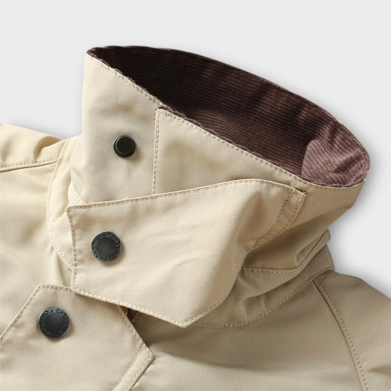 Lennard | Elegant Weather-Resistant Jacket with Cord Collar