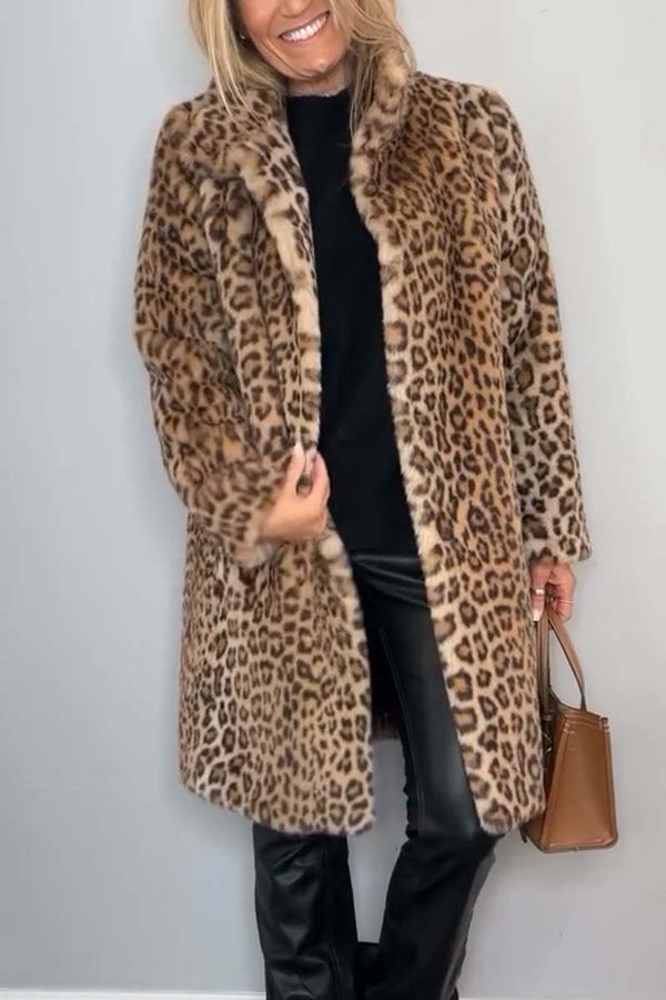 Amara Leopard Print Coat