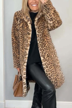 Amara Leopard Print Coat