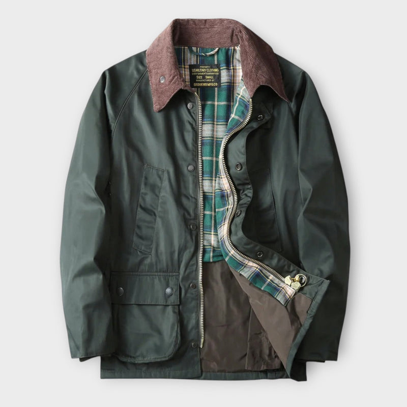 Lennard | Elegant Weather-Resistant Jacket with Cord Collar