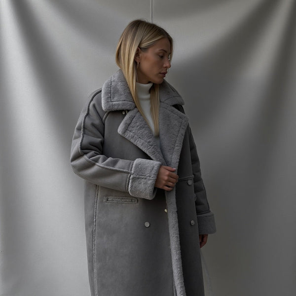 Helena | Luxurious Suede Winter Coat