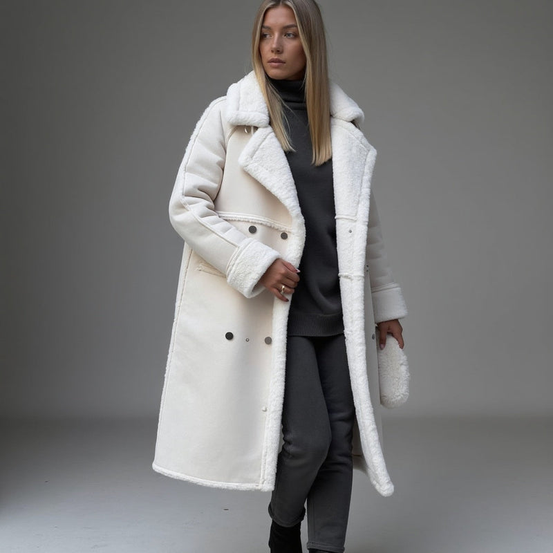 Helena | Luxurious Suede Winter Coat