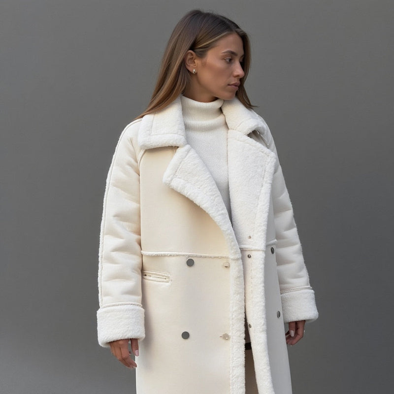 Helena | Luxurious Suede Winter Coat