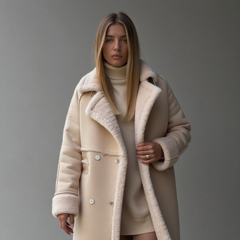 Helena | Luxurious Suede Winter Coat