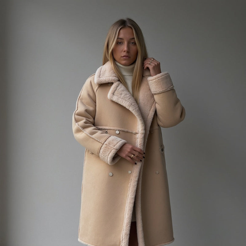 Helena | Luxurious Suede Winter Coat