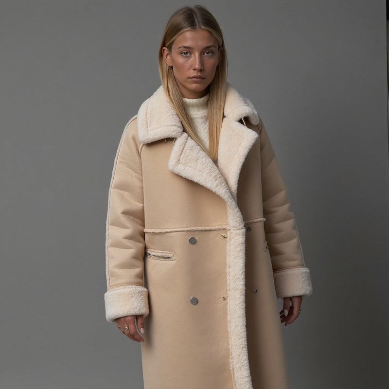 Helena | Luxurious Suede Winter Coat