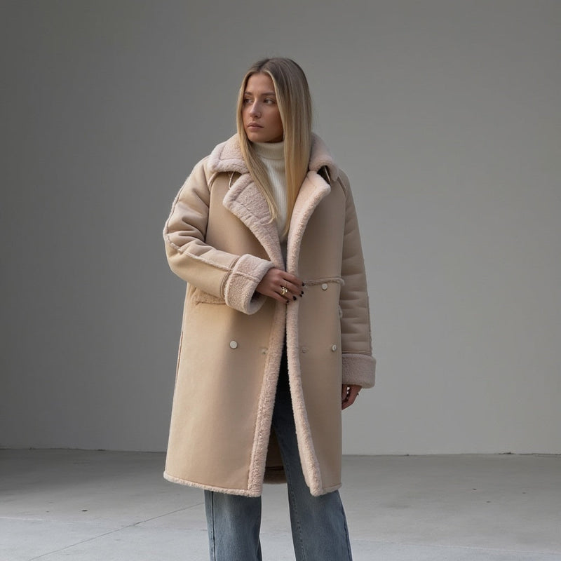 Helena | Luxurious Suede Winter Coat