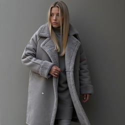 Helena | Luxurious Suede Winter Coat