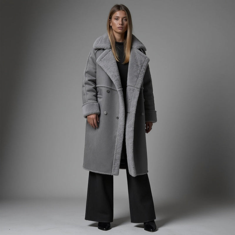 Helena | Luxurious Suede Winter Coat