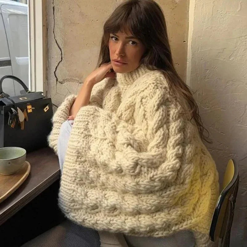 Elsie Chunky Cable-Knit Sweater