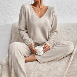 Ribbed Knit Lounge Set